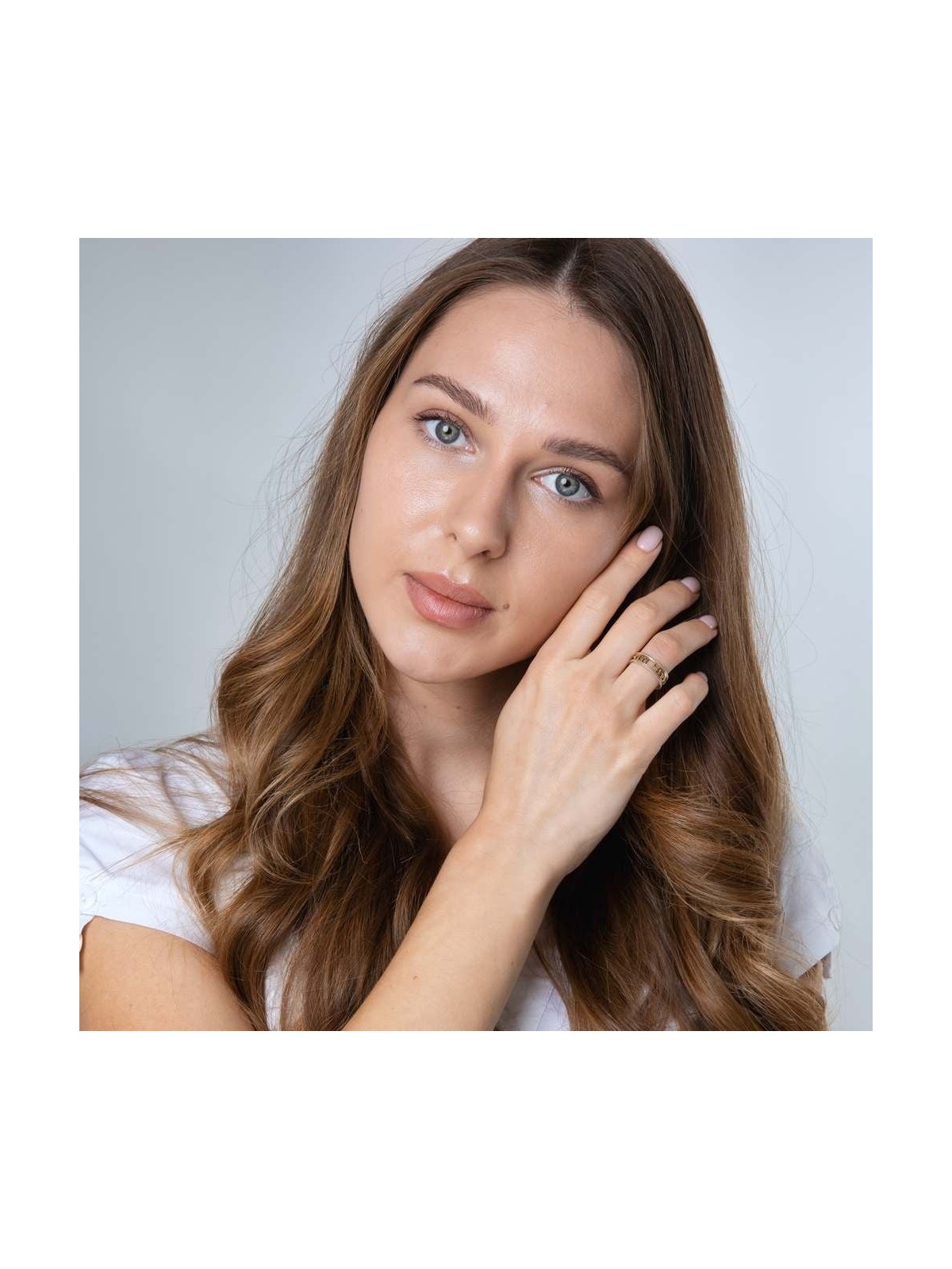Marina Jewelry Gold-Plated 925 Sterling Silver 'Ani LeDodi' Cut-Out Ri