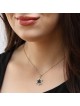 14K Gold Large White & Black Diamond Star of David Pendant