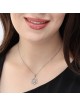תליון מגן דוד מסוגנן זהב 14K לנשים עם יהלומים וסנט