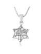 Marina Jewelry Pendentif étoile de David en argent sterling et émail bleu W