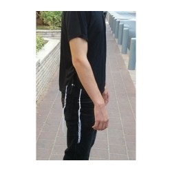 Adult Black T Shirt with Tzitzit | Tzitzit T-Shirt