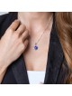 Marina Jewelry Pendentif étoile de David en argent sterling et émail bleu W