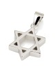 Collier pendentif étoile de David en argent sterling 925 épais