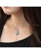 14K Gold Star of David Key Pendant with Diamonds