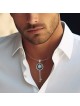 Pendentif clé étoile de David en or 14 carats avec diamants