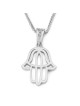 Stylish 14K Gold Hamsa Pendant Necklace