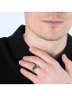 925 Sterling Silver and Eilat Stone Ring With Star of David And Priest