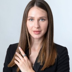 925 Sterling Silver and Eilat Stone Ring With Star of David And Priest