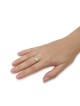 Bague unisexe en argent sterling 925 et or 9 carats Shema Yisrael Spinner - De