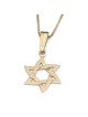Exclusive 14K Gold Wavy Star of David Pendant Necklace