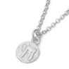 Chai: Solid Sculpted Sterling Silver Pendant Necklace