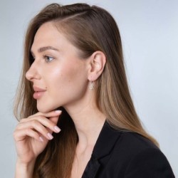 Marina Sterling Silver Star of David Earrings With Bubble Motif