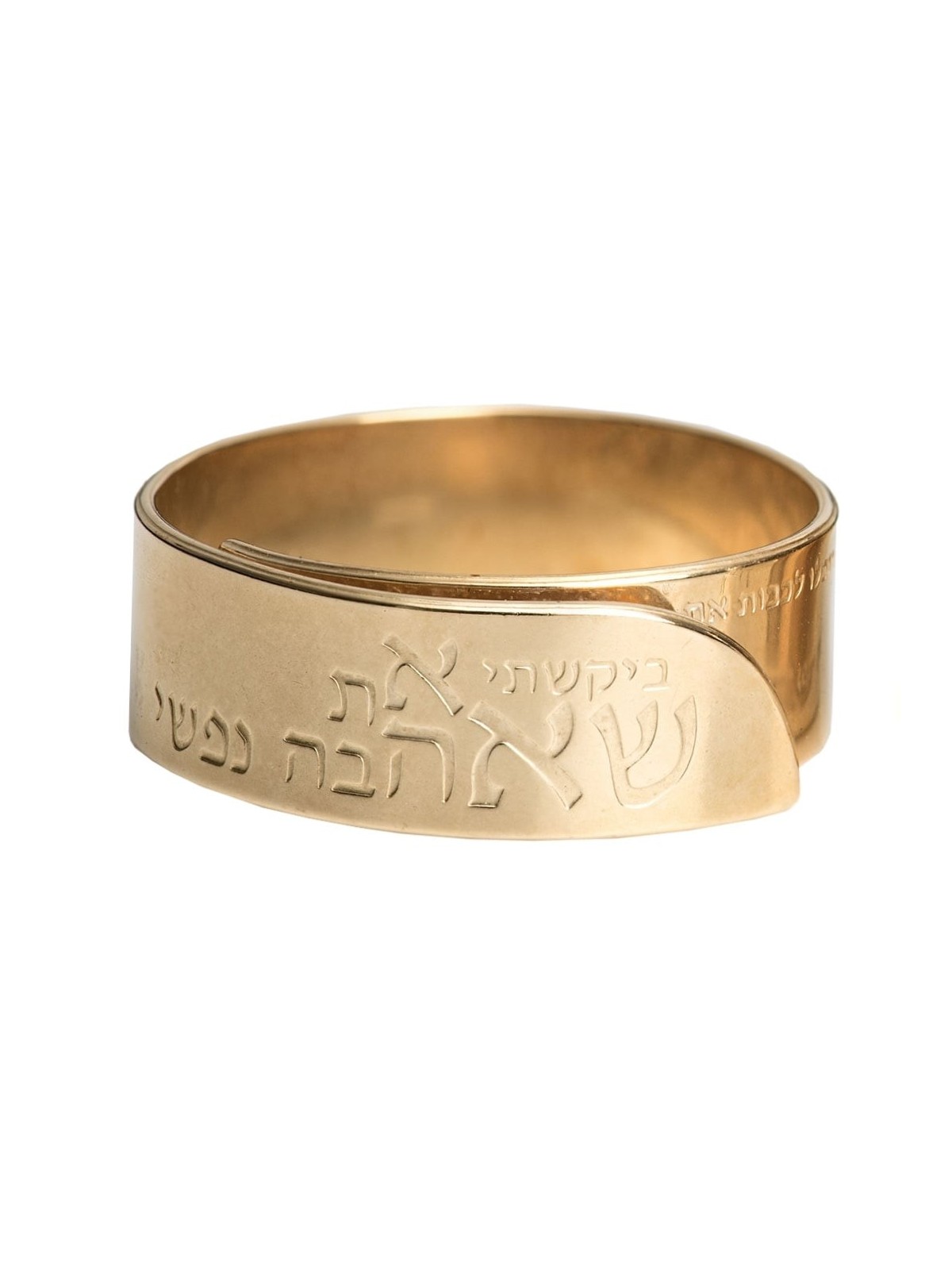Handmade 18K Gold-Plated Designer Adjustable Ring - The One My Soul Lo