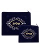 Dark Blue Velvet Tallit Tefillin Bags scrol... | Talit & Tefillin Bags