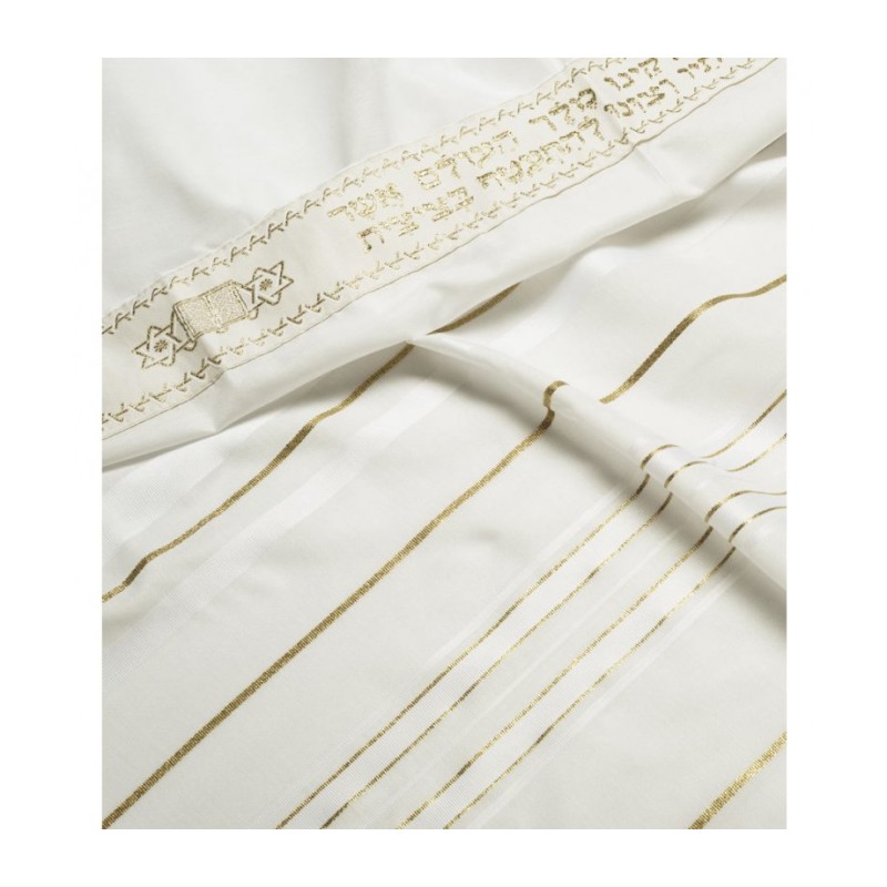 Talitnia Acrylic Tallit Imitation Wool ... | Traditional Prayer Shawls