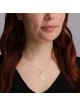 14K Yellow Gold Hamsa Pendant Necklace With Ruby Stones