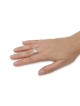 Deluxe 925 Sterling Silver and 9K Gold Spinner Ring with Hebrew Inscri