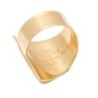 18K Gold-Plated Adjustable Open Ring - Shema Yisrael (Deuteronomy 6:4)