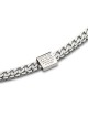 Men's Stainless Steel Double Chain Bracelet with Silver Plated Blessin