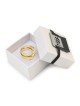 Luxueuse bague enroulée Song of Ascents plaquée or 18 carats (Psaume 121)