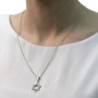 Large Sterling Silver Interlocked Star of David Necklace