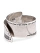 Handmade Blackened 925 Sterling Silver Adjustable Unisex Ring With Ana