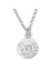 Wealth: Solid Sculpted Sterling Silver Pendant Necklace
