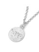 Richesse : Collier pendentif en argent sterling sculpté massif
