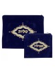 Dark Blue Velvet Tallit Tefillin Bags Majes... | Talit & Tefillin Bags