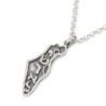 Sterling Silver Map of Israel Necklace with Yisrael Inscription