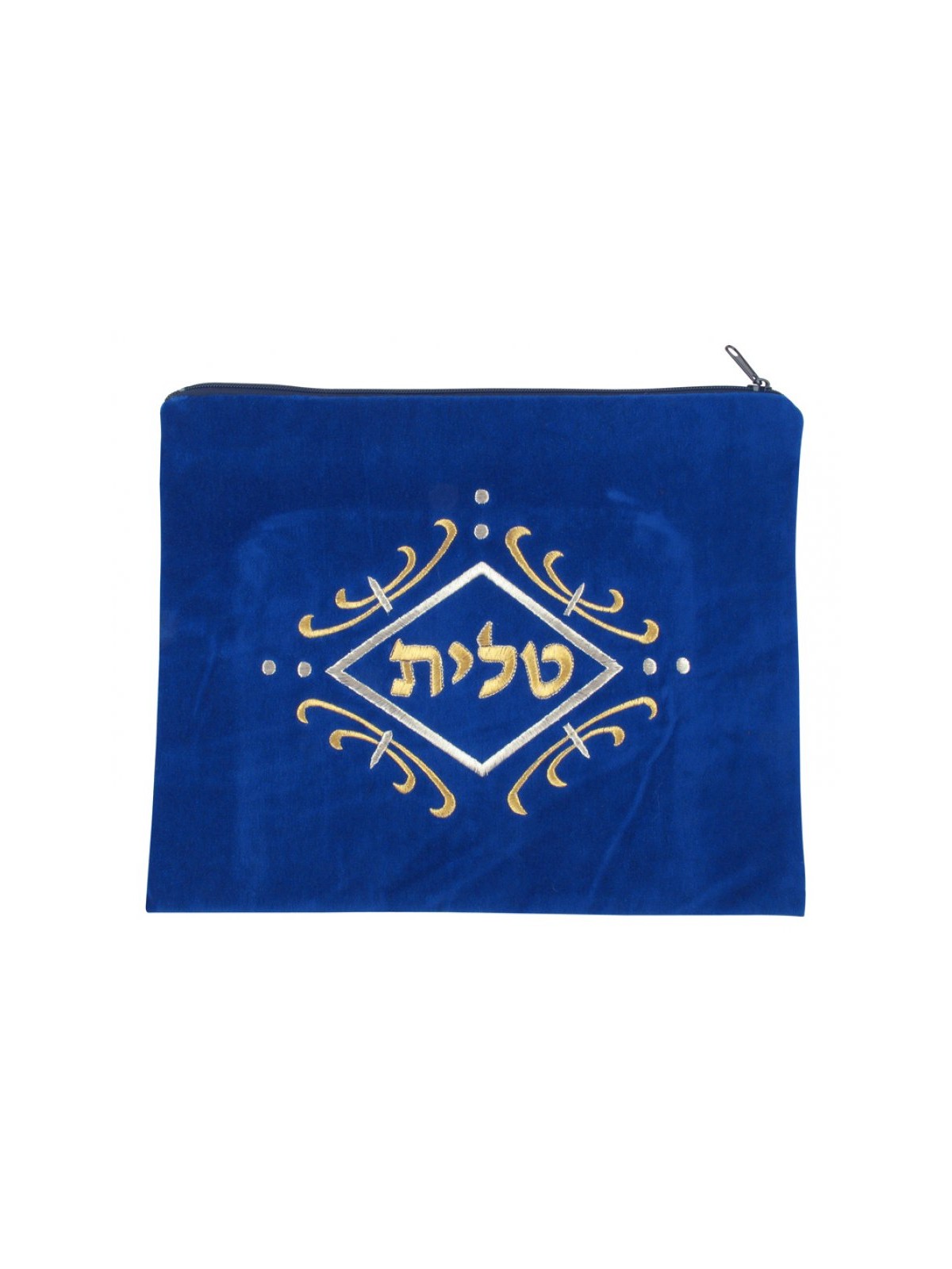 Royal Blue Velvet Tallit Tefillin Bags gold... | Talit & Tefillin Bags