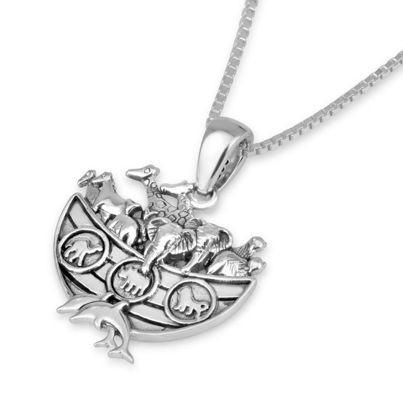 Noah's Ark Sterling Silver Pendant Necklace