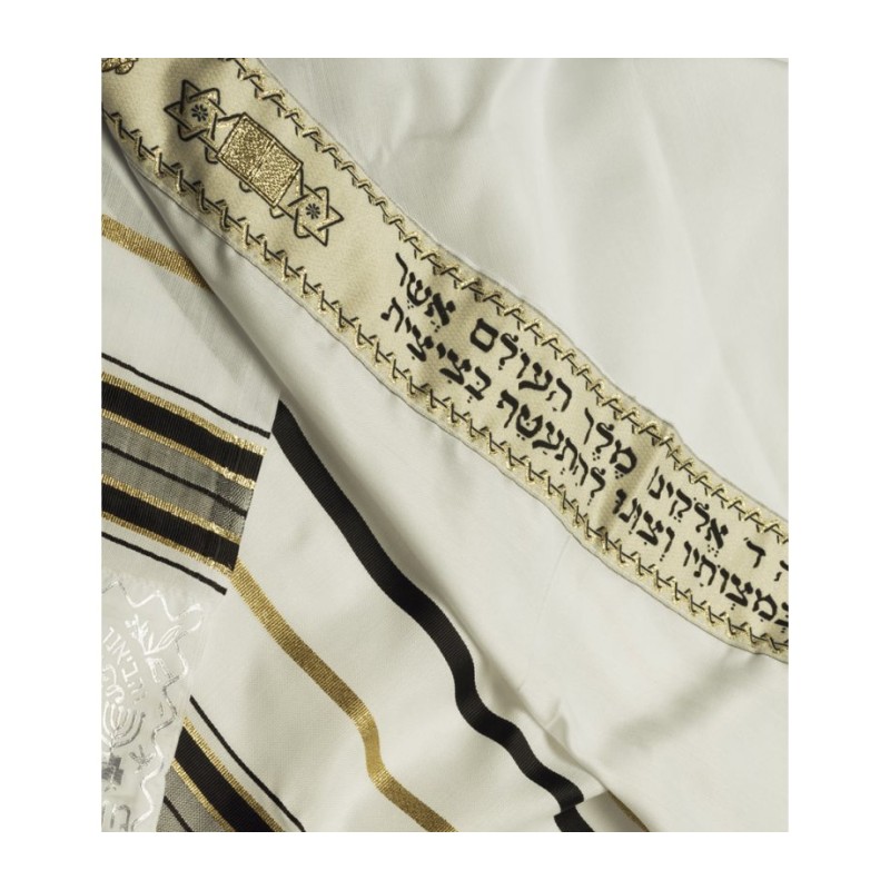 Talitnia Acrylic Imitation Wool Tallit ... | Traditional Prayer Shawls