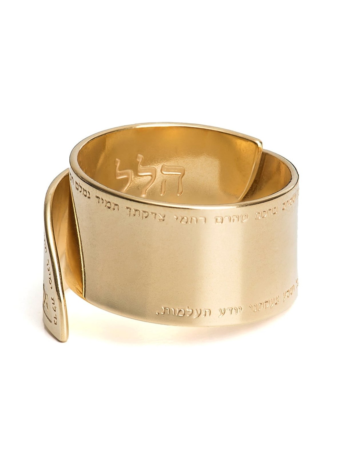 Stunning Handcrafted 18K Gold-Plated Adjustable Ring With Ana BeKoach