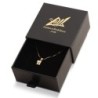 Petite 14K Gold Chai Pendant Necklace with Diamond 'Shadow'