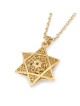 Women's 14K Gold Dainty Star of David Pendant with Diamonds - Color Op