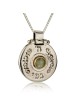 Collier d’ouverture de bénédiction sacerdotale en argent sterling avec chr bordé d’or