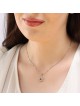 Pendentif étoile de David en or 14 carats avec pierres de diamant