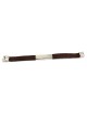 Adjustable Silver and Leather Bracelet - Traveler's Prayer