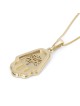 14K Gold Hamsa & Tree of Life Pendant Necklace
