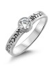 Silver Seven Blessings Ring with Gem Stone (Choice of Colors)