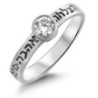 Silver Seven Blessings Ring with Gem Stone (Choice of Colors)