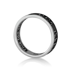 Marina Jewelry Embossed Hebrew/English This Too Shall Pass Sterling Si