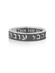 Marina Jewelry Embossed Hebrew/English This Too Shall Pass Sterling Si