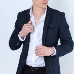 Marina Jewelry Embossed Hebrew/English This Too Shall Pass Sterling Si