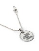 Collier rond de bénédiction sacerdotale en argent sterling 925 obscurci