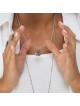 Collier rond de bénédiction sacerdotale en argent sterling 925 obscurci