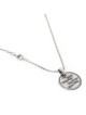 Collier rond de bénédiction sacerdotale en argent sterling 925 obscurci