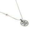 Darkened 925 Sterling Silver Priestly Blessing Round Necklace