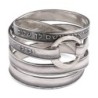 Blackened 925 Sterling Silver Priestly Blessing Wrap Ring (Numbers 6:2
